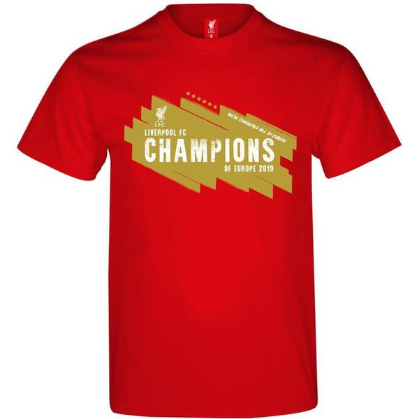 Liverpool Fc - Maglietta "Champions Of Europe"" Per Bambini GF620 (M) (Rot)"-image