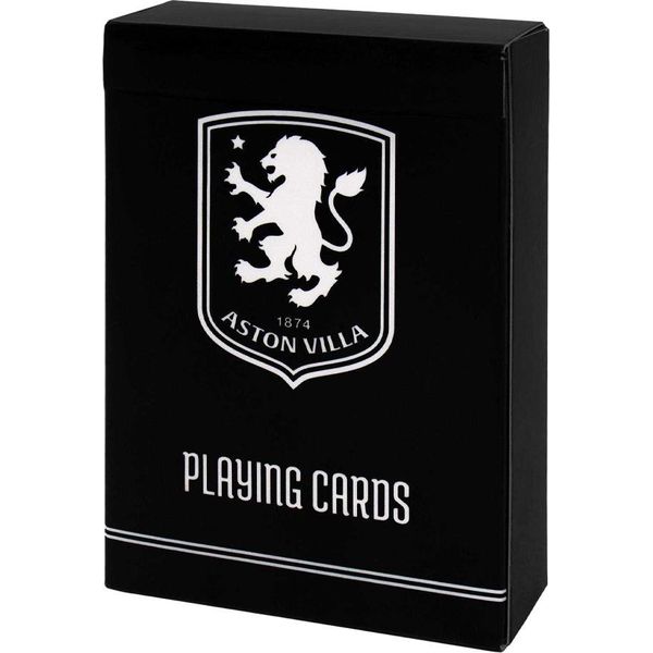 Aston Villa Fc - Carte Da Gioco Con Stemma GF565 (Taglia Unica) (Nero)-image