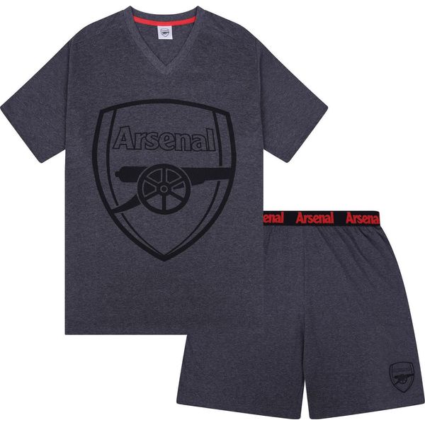 Arsenal Fc - Pigiama Con Pantaloncini Da Uomo GF720 (Xxl) (Grigio)-image