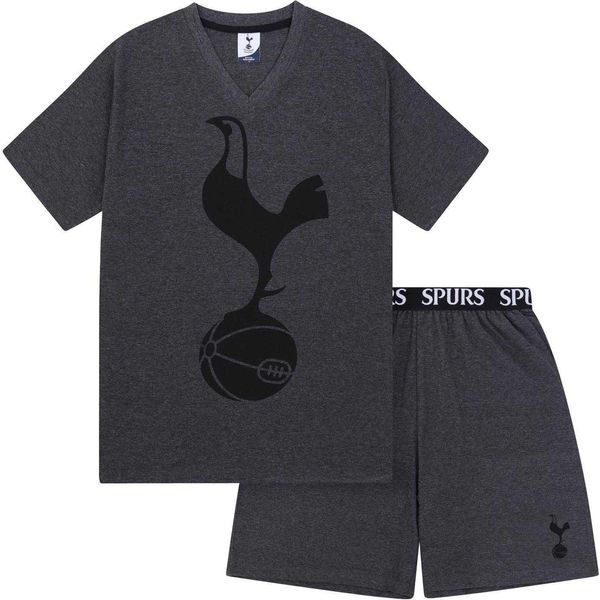 Tottenham Hotspur Fc - Pigiama Con Pantaloncini Da Uomo GF914 (Xl) (Grigio)-image