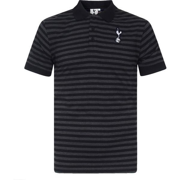 Tottenham Hotspur Fc - Polo Da Uomo GF495 (L) (Nero/Grigio)-image