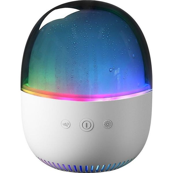 Inf Diffusore Di Aromi 3-In-1, Luce Notturna E Umidificatore Led Multicolore Bianco-image