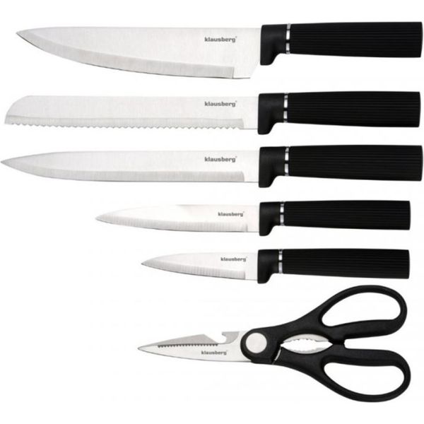 Klausberg Set Di Coltelli In Un Supporto Con Tagliere E Portasciugamani 63936-image