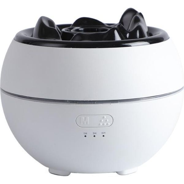 Inf Diffusore Di Aromi A Fiamma, Umidificatore A Ultrasuoni Con Luce Fiamma Bianco-image