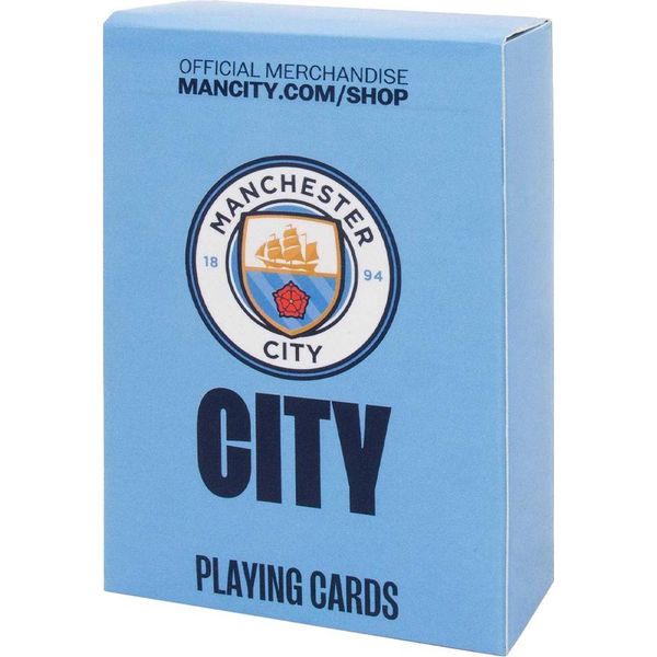 Manchester City Fc - Carte Da Gioco Con Stemma GF558 (Taglia Unica) (Sky Blue)-image