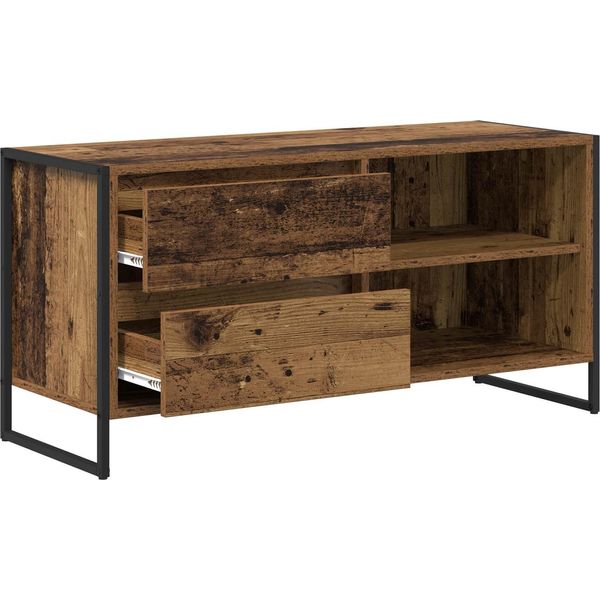 Syfax™ Mobile Tv Legno Vecchio 100 X 36 X 49,5 Cm Legno Multistrato-image