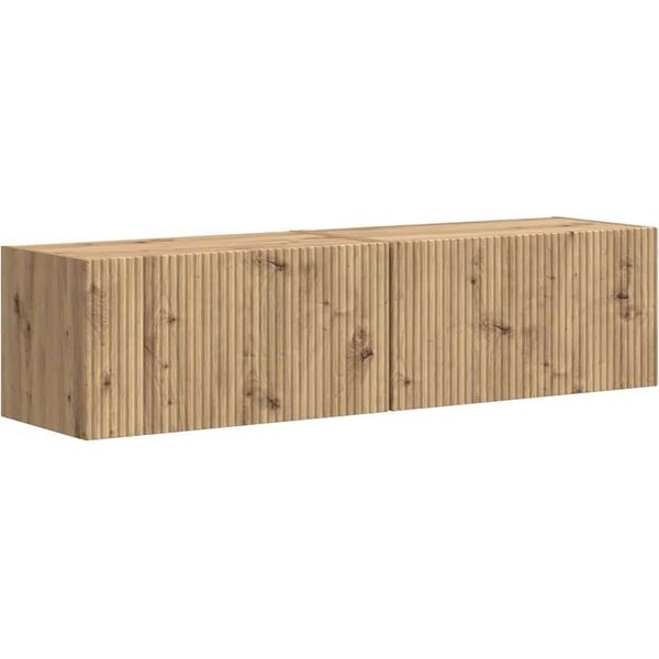 Syfax™ Mobile Tv Da Parete 2 Pcs Rovere Artigianale 60 X 31 X 29.5 Cm-image