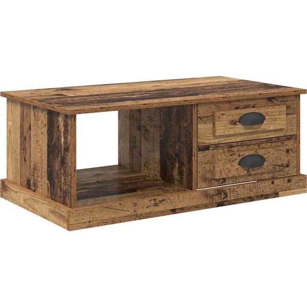 Syfax™ Tavolino Da Salotto Con Cassetto Legno Vecchio 90 X 50 X 35 Cm-image