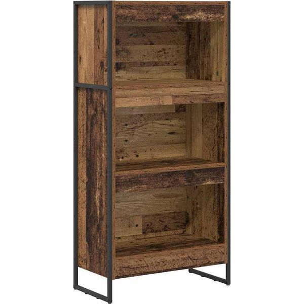 Vidaxl Libreria In Legno Vecchio 80 X 30 X 155 Cm Materiale A Base Di Legno-image