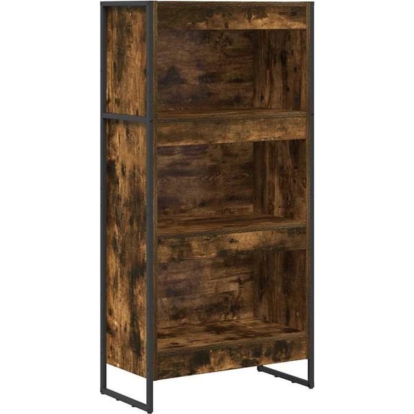 Syfax™ Armadio Per Libri Quercia Fumosa 80 X 30 X 155 Cm-image