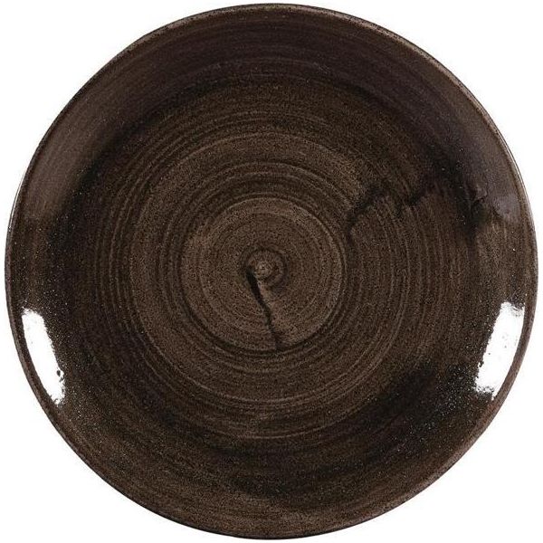 Churchill Stonecast Patina Coupe Plate Nero 288 Mm (12 Pezzi)-image
