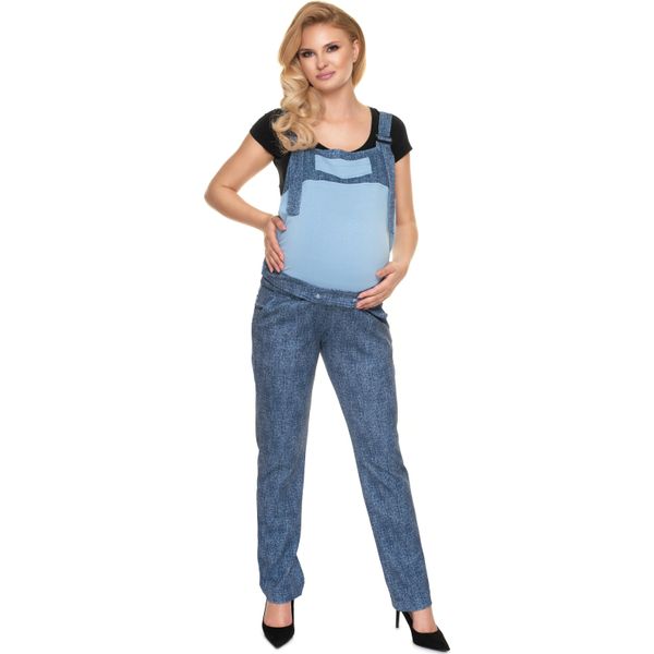 Peekaboo Pantaloni Premaman Donna Con Bretelle Silentee Blu L/Xl-image