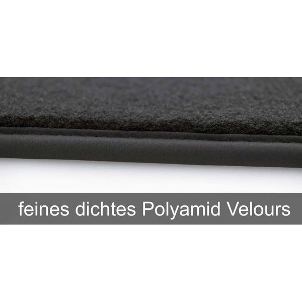 Tappetini Per Peugeot 5008 Ii Dal 2017> Tappetini Velours In Moquette Originale Di Qualità Per Auto, Set Di 4 Pezzi Neri-image