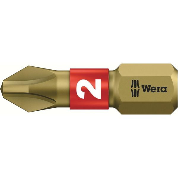 Bit 851/1 Bth 1/4 Di Pollice Ph 2 L.25Mm Bitorsione, Extra Duro Wera-image