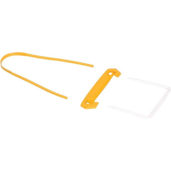 Fellowes® 1189101 Bankers Box® Archive Clip Tube Clip - Plastica, Bianco/Giallo, Confezione Da 100-image