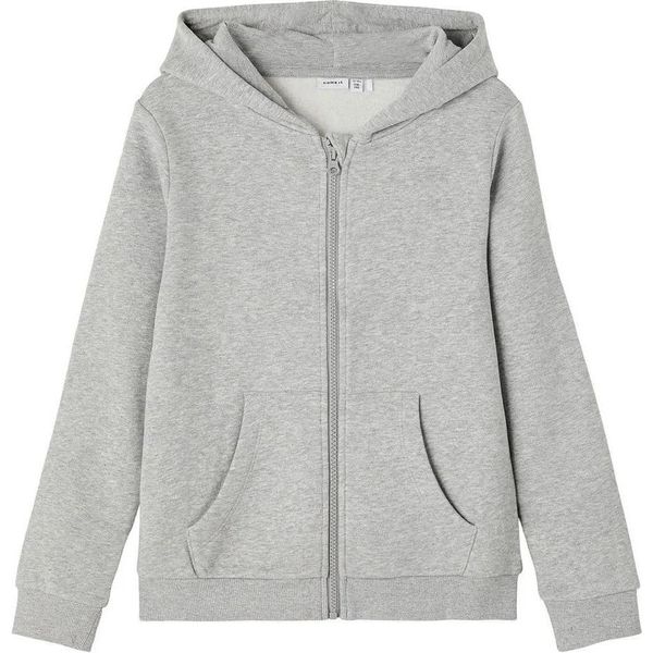 Name It Lena Card Zip Pullover Grigio 7-8 Anni Ragazzi,Ragazze Grigio 7-8 Anni-image