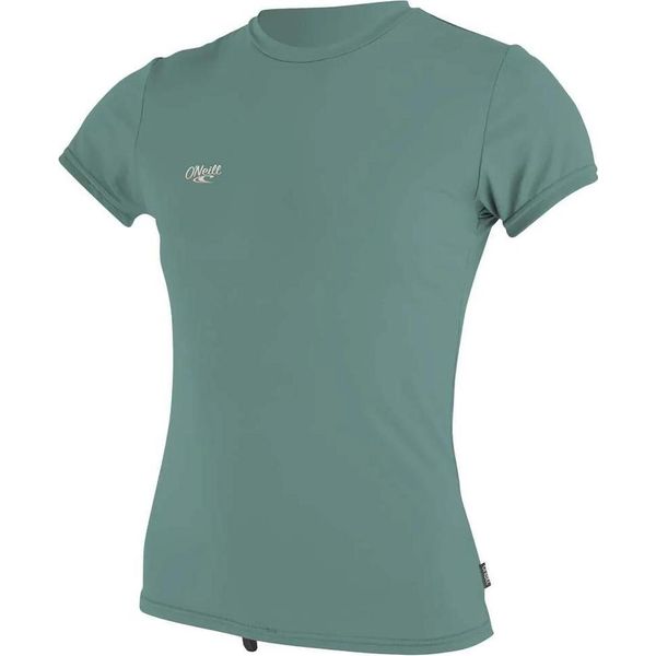 O'neill Wetsuits Premium Skins Girl Short Sleeve Rashguard Green 14 Years Girls Green 14 Years-image