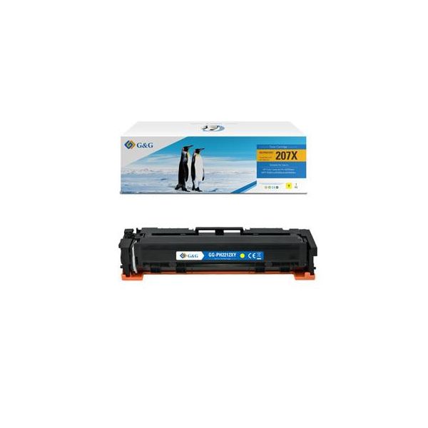 Toner G&G Compatibile Con Hp W2212X, NT-PH2212XY, Hp 207X, Giallo, 2450S-image