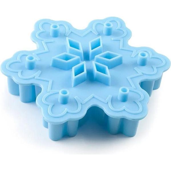 Stampo Per Biscotti A Forma Di Fiocco Di Neve Ibili, Plastica, 10 Cm, Blu-image