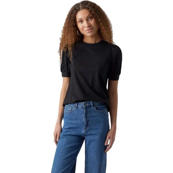 Vero Moda Kerry 2/4 Maglietta A Maniche Corte Nero S Donna Nero S-image