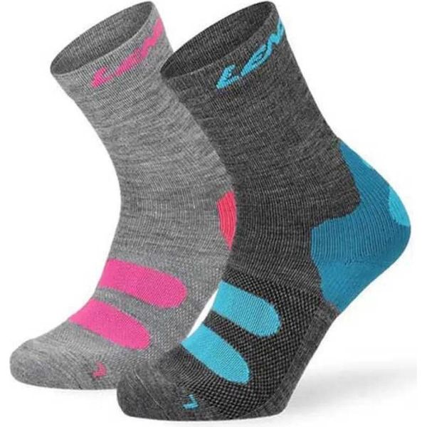 Lenz Outdoor 1.0 Calze Mezze Lunghe 2 Paia Multicolore Eu 39-41 Uomo,Donna Multicolore Eu 39-41-image