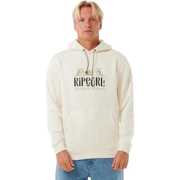 Rip Curl Down The Line Felpa Con Cappuccio Bianco L Uomo Bianco L-image