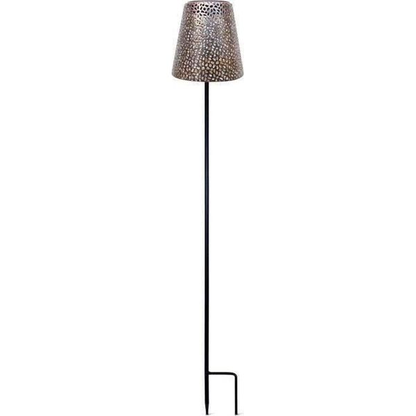 Lampada Solare - Garden Id Gold - Ø12 H70 Cm - Autonomia 6-8 Ore - Base Stabilizzante - Pulsante Di Accensione/Spegnimento - Senza Cablaggio - Batteria Aaa.-image