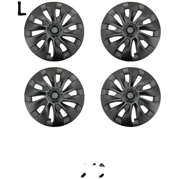 Coprimozzo Per Tesla Model 3, Nero Opaco, Facile Da Installare, Nero Opaco-image