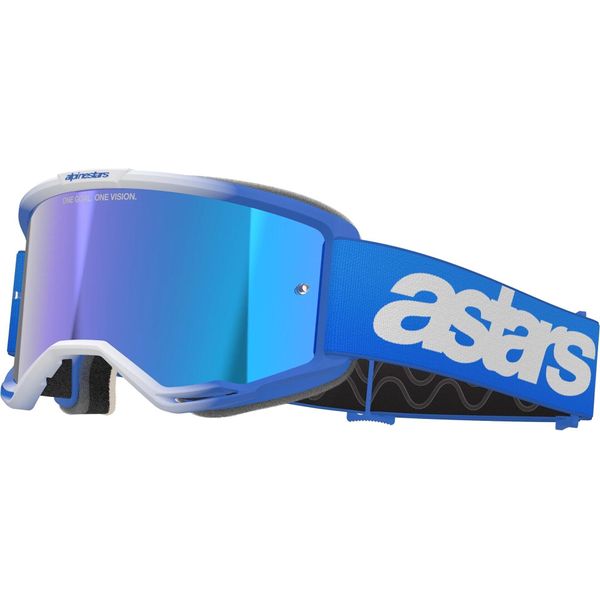 Occhiali Vision 5 Blaze, Alpinestars (Blu, Plexi Blu A Specchio) 2026-image