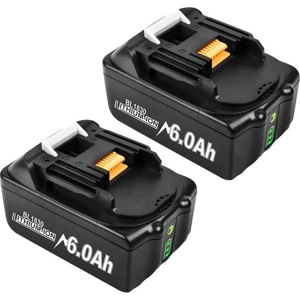Batteria Agli Ioni Di Litio, Capacità 18V 6000Mah, Caratteristiche Di Sicurezza, 2 Batterie 60Ah-image
