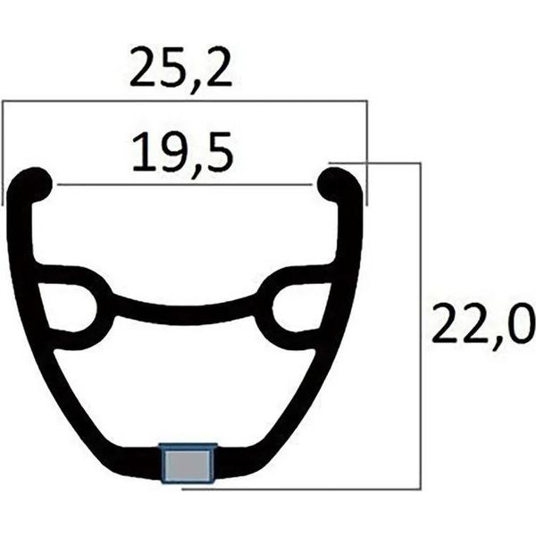 Cerchio Mvtek Silver 650B - 27.5´´ 32H Silver 650B - 27.5´´ 32H-image