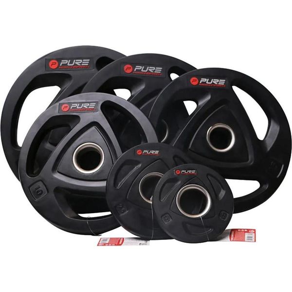 Pure2Improve Piastra Di Peso Rivestita In Gomma Da 1,25 Kg Nero 1,25 Kg Nero 1,25 Kg-image