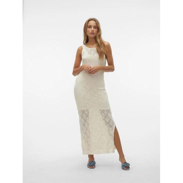 Vero Moda Riviera Abito Lungo Senza Maniche Beige M Donna Beige M-image