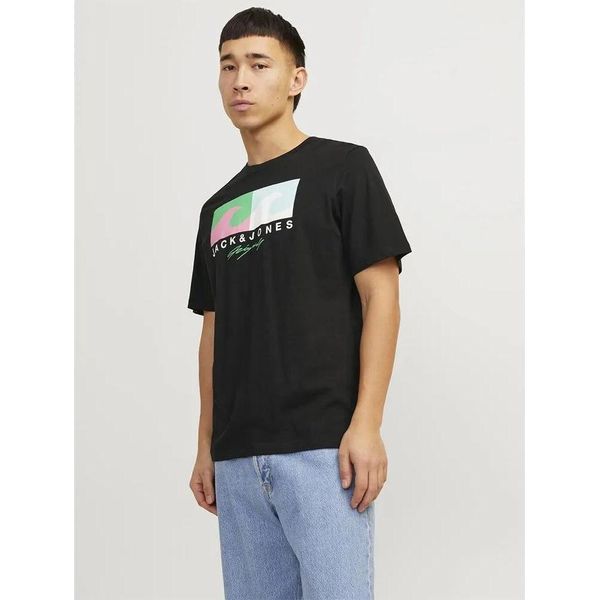 Jack & Jones Tulum Logo Maglietta A Maniche Corte Nero 2XL Uomo Nero 2XL-image
