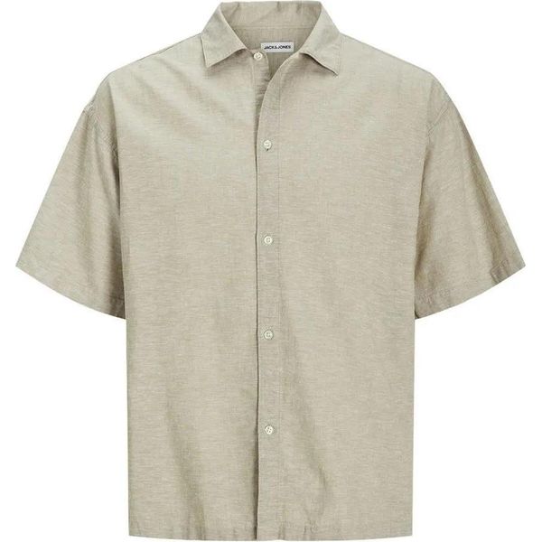 Jack & Jones Ebreeze Camicia Oversize Kurzarm Beige Xl Herren Beige Xl-image