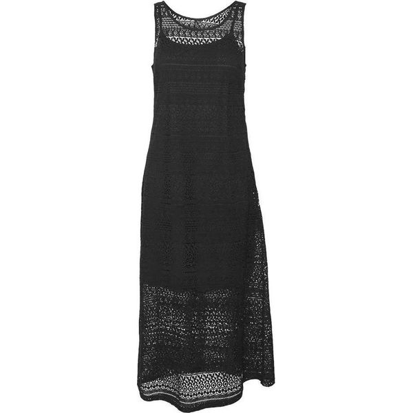 Vero Moda Miele Abito Lungo Senza Maniche Nero S Donna Nero S-image