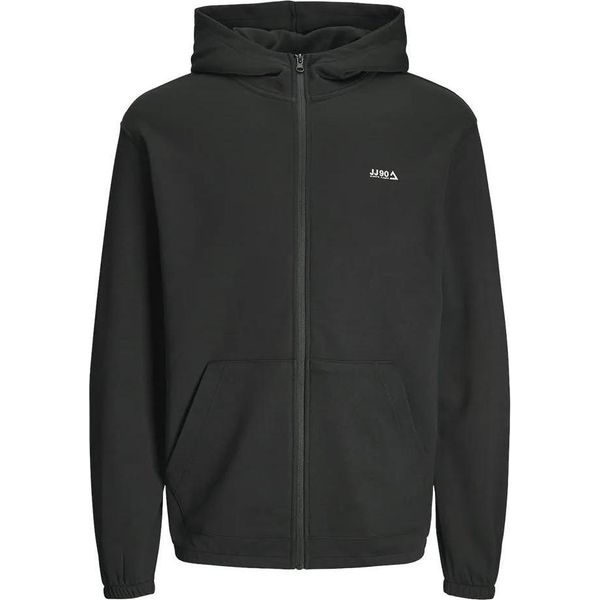 Jack & Jones Basic Zip Plus Size Pullover Con Zip Nero 3XL Uomo Nero 3XL-image