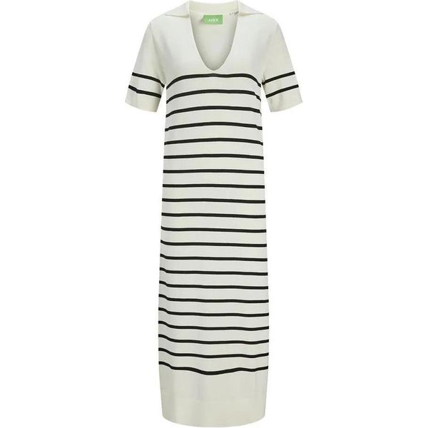 Jack & Jones Layla Comfy Jjxx Kurzarm Midi-Kleid Beige M Damen Beige M-image