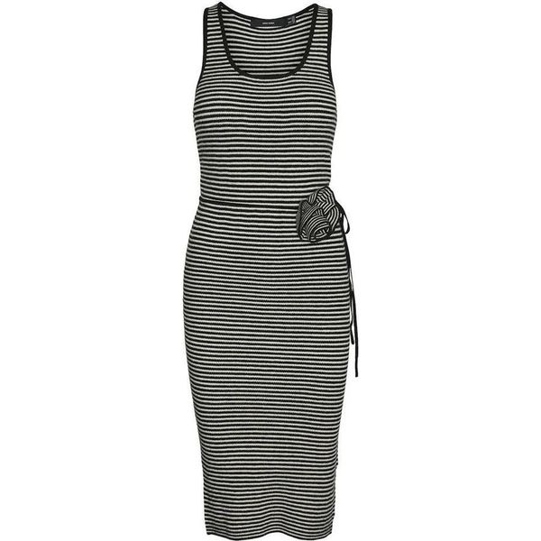 Vero Moda Bloom Petite Abito Midi Senza Maniche Nero S Donna Nero S-image