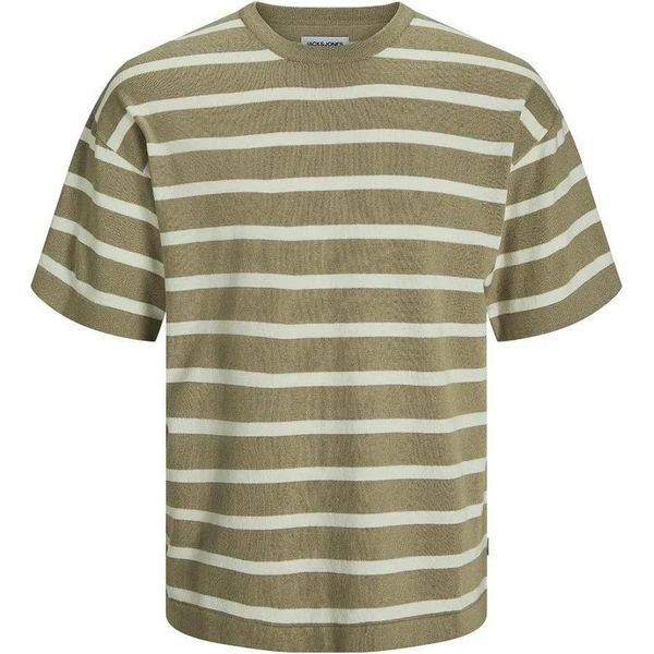 Jack & Jones Emil Maglietta A Maniche Corte In Maglia Marrone 2XL Uomo-image