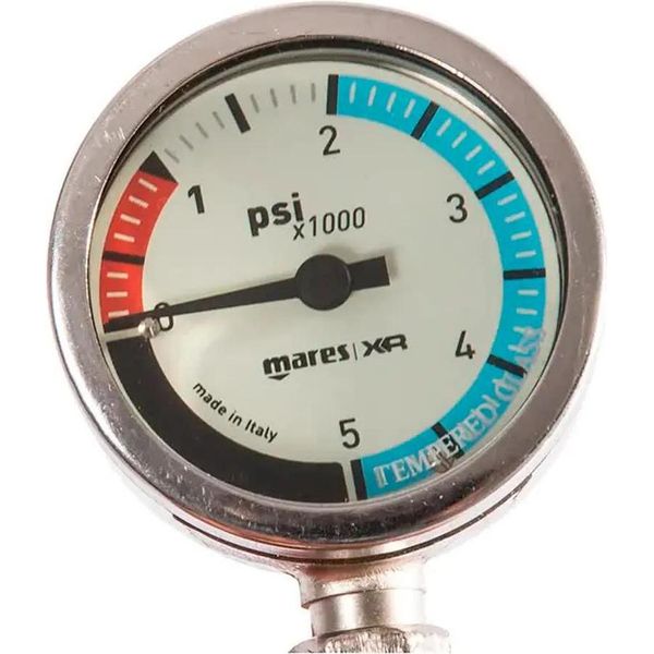 Mares Spg52 Psi 15Cm Gomma Ossigeno Xr Linea Manometro Argento Argento Taglia Unica-image