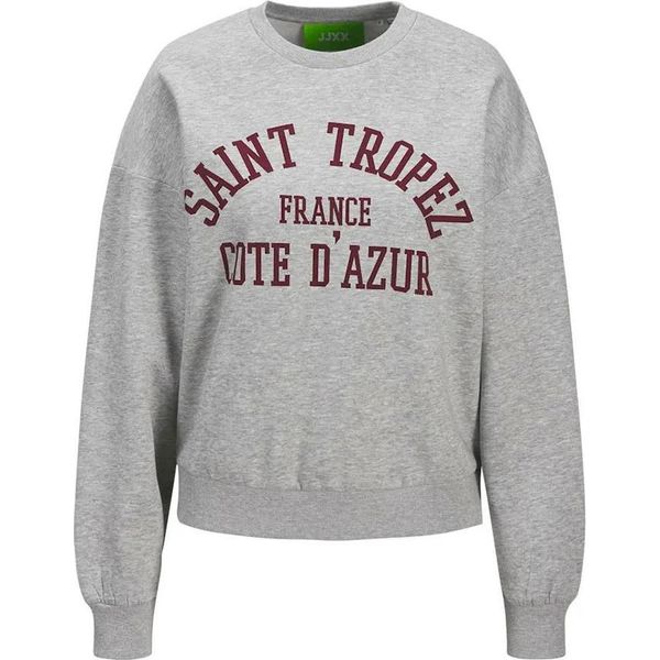 Jack & Jones Merle Rlx Felpa Corta Jjxx Grau M Damen Grau M-image