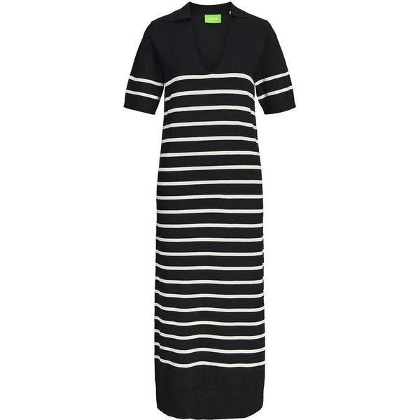 Jack & Jones Layla Comfy Jjxx Vestito Midi A Maniche Corte Nero Xs Donna Nero Xs-image