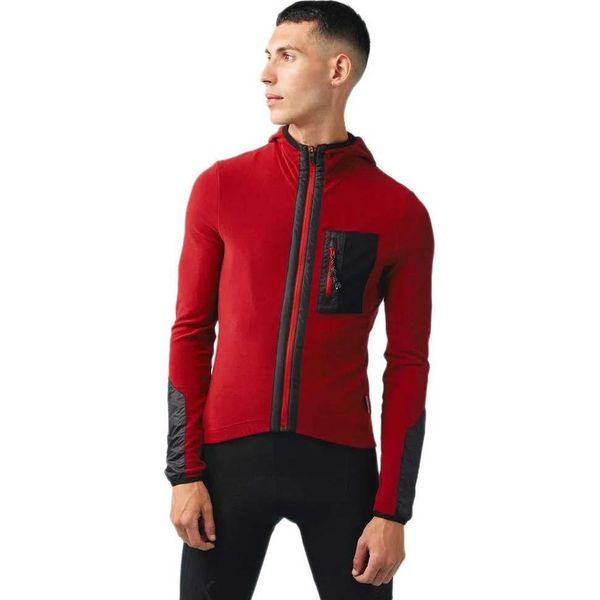 Café Du Cycliste Ingrid Maglia A Maniche Lunghe Rosso M Uomo Rosso M-image