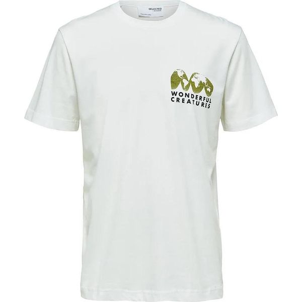Maglietta Selected Relaxed Joey A Maniche Corte Bianco M Uomo Bianco M-image