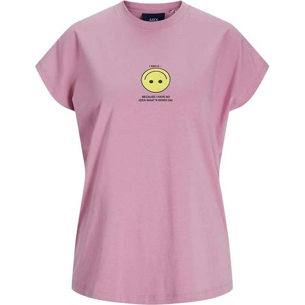Jack & Jones Astrid Boxy Jjxx - Maglietta A Maniche Corte Rosa M Donna Rosa M-image