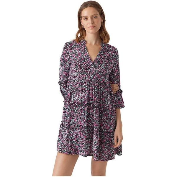 Vero Moda Easy Joy Abito A Maniche Lunghe Viola L Donna Viola L-image