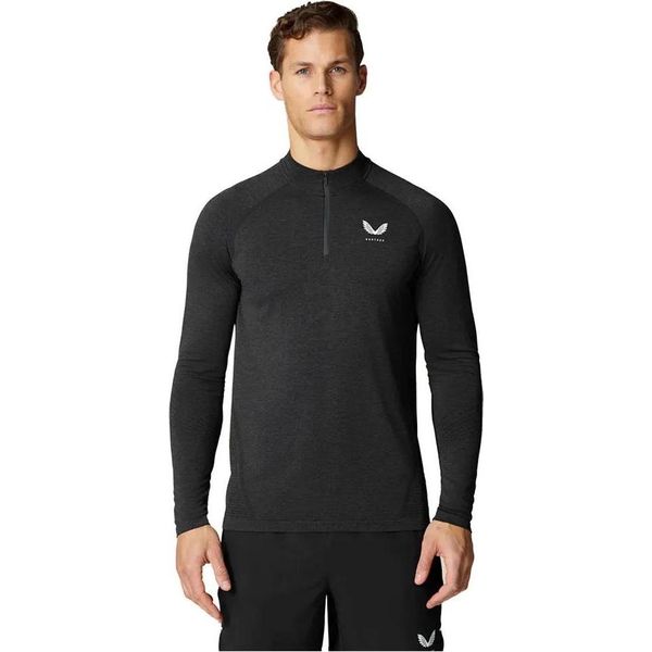 Castore Cme40967 Felpa Senza Cuciture Con Mezza Zip Nero M Uomo Nero M-image