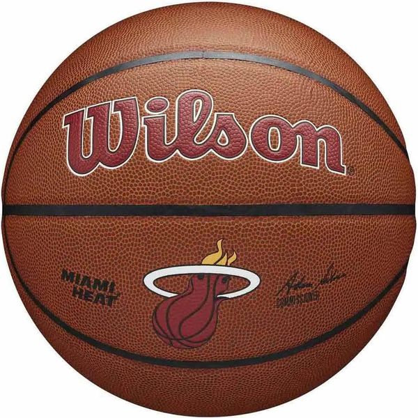 Wilson Nba Team Alliance Miami Heat Basketballball Braun 7 Braun 7-image