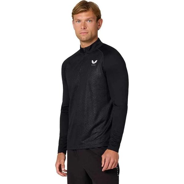 Castore Adapt Maglietta Mezza Zip Manica Lunga Nero L Uomo Nero L-image